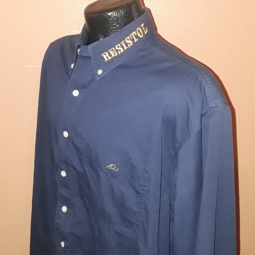 Resistol embroidered rodeo shirt sz L